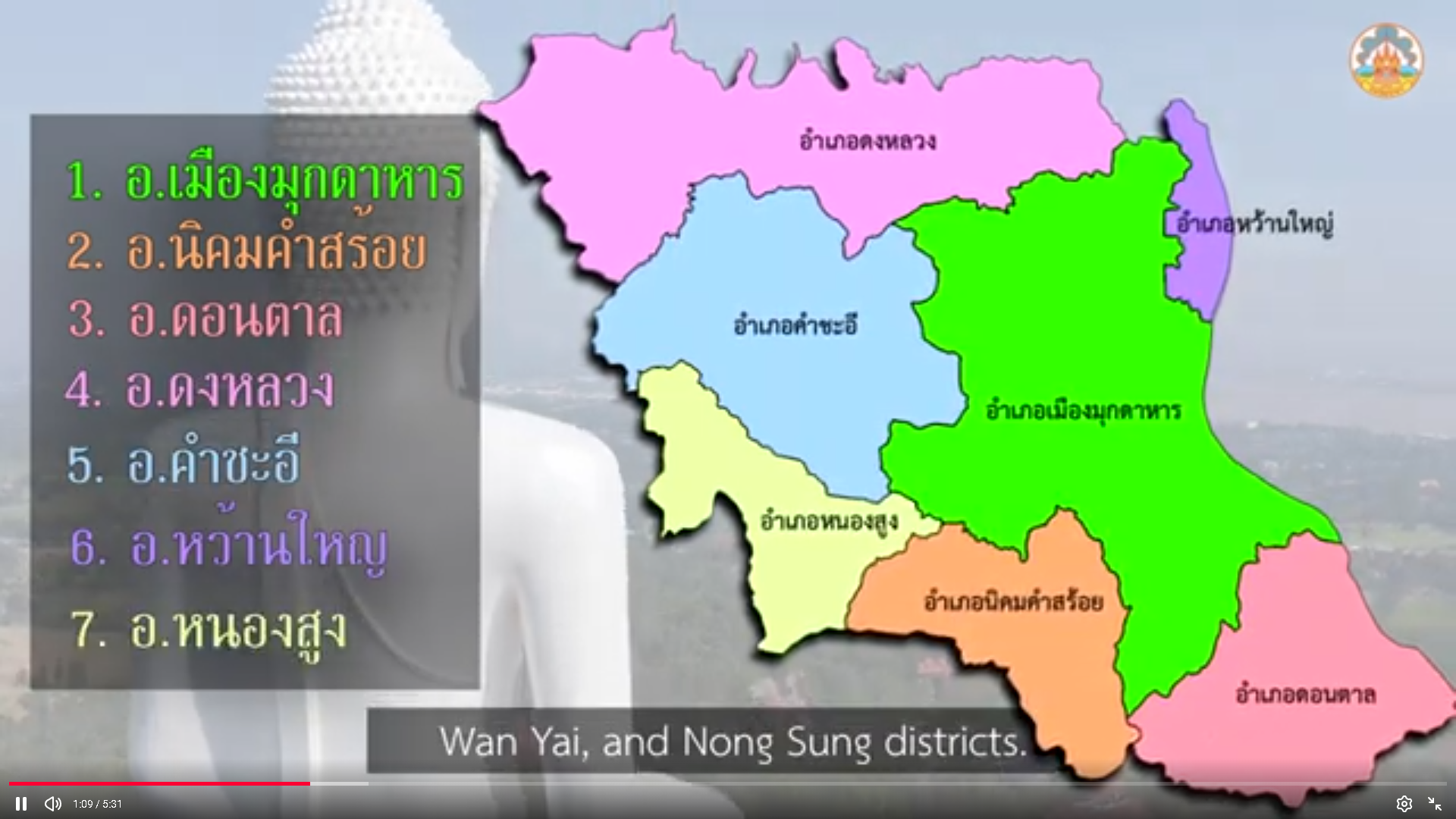 วิดิทัศน์แนะนำจังหวัดมุกดาหาร 2566