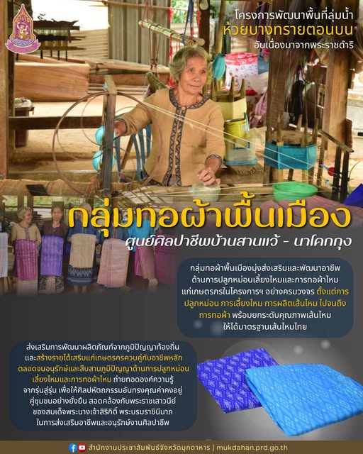 "กลุ่มทอผ้าพื้นเมืองศูนย์ศิลปาชีพบ้านสานแว้ - นาโคกกุง"
